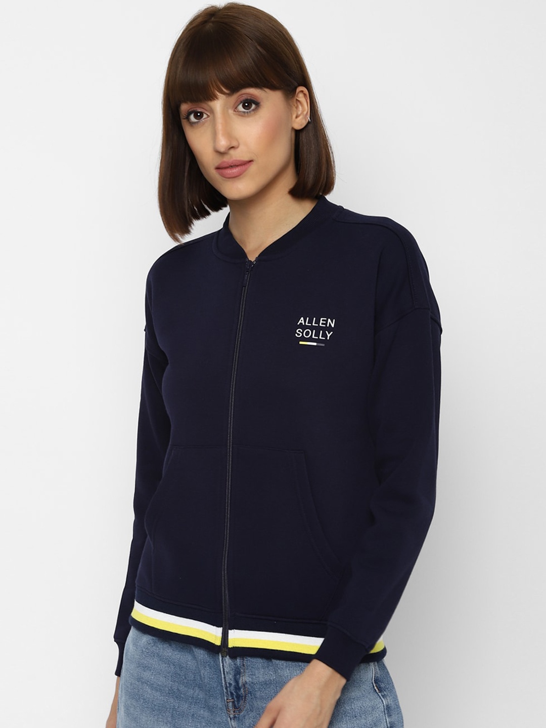

Allen Solly Woman Women Navy Blue Sweatshirt
