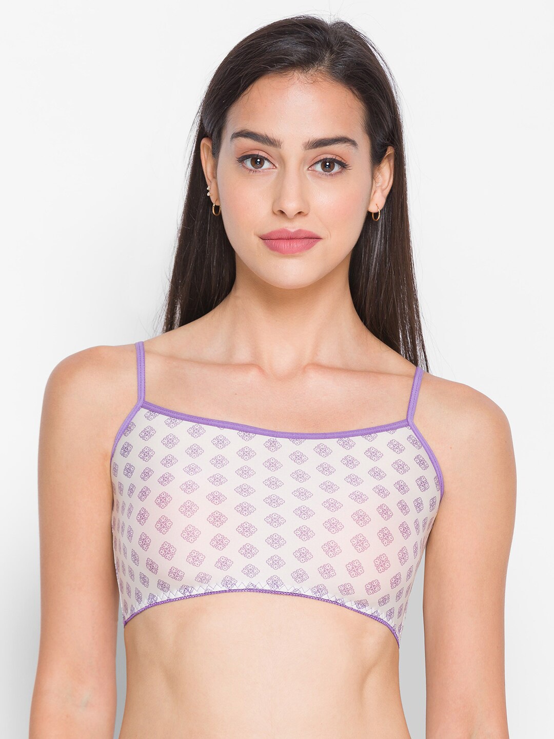 

Candyskin Women Purple Printed Full Coverage Bra CSTIN02