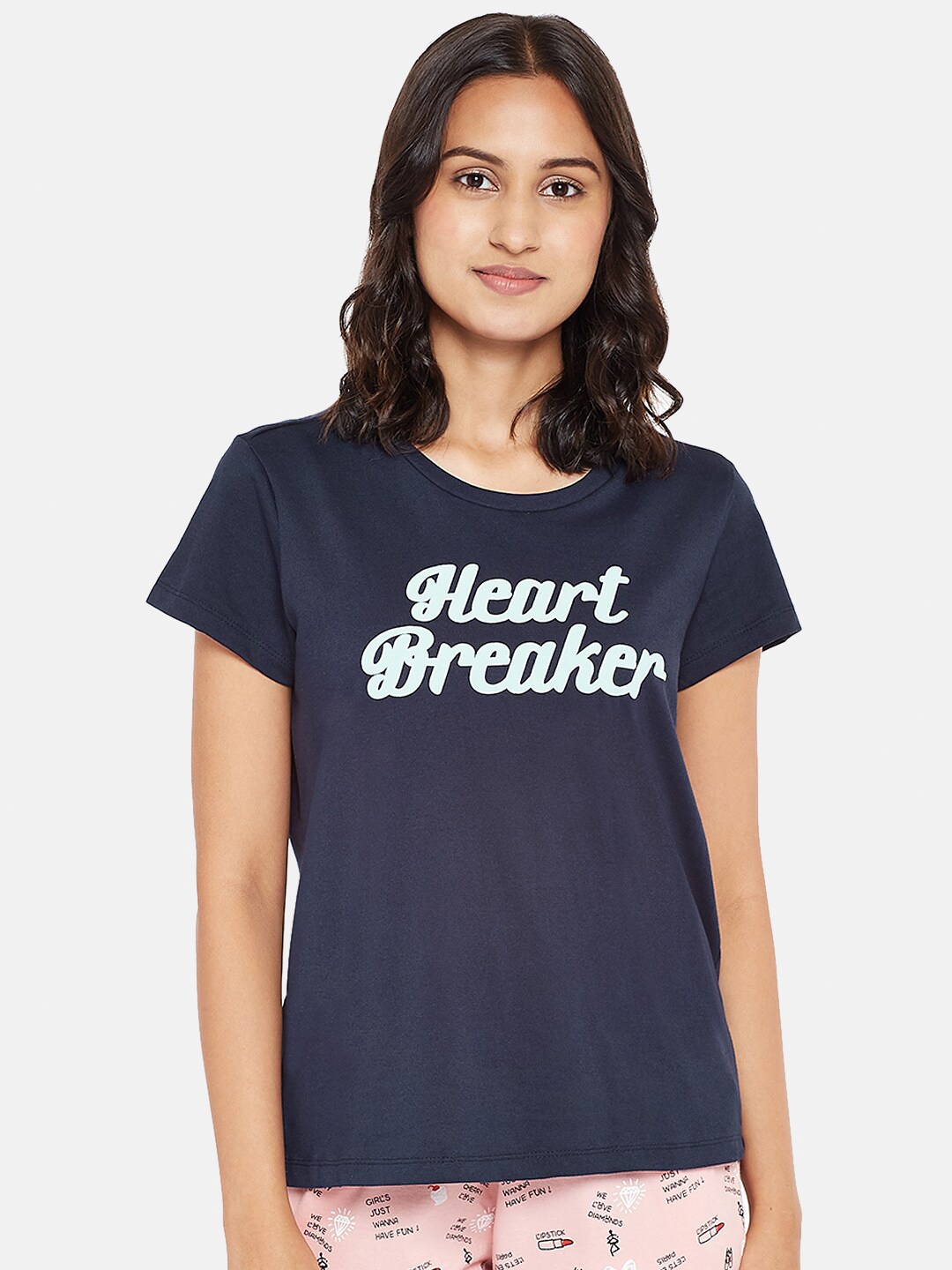 

Dreamz by Pantaloons Blue Regular Lounge tshirt