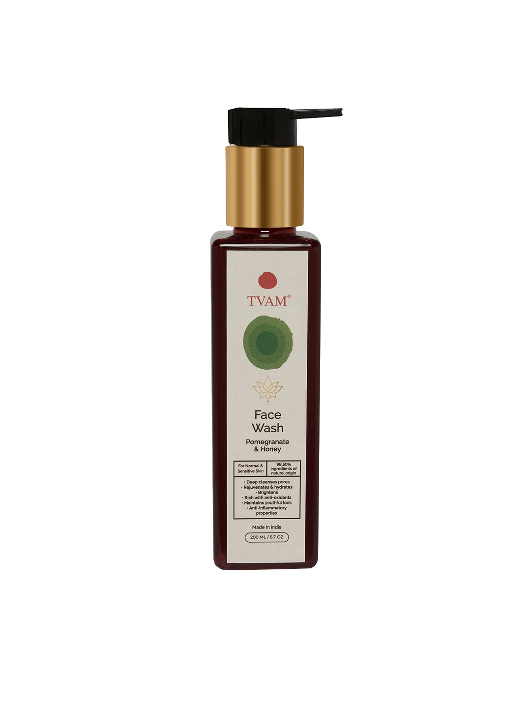 

TVAM Pomegranate & Honey - Normal & Sensitive Skin Face Wash, Maroon