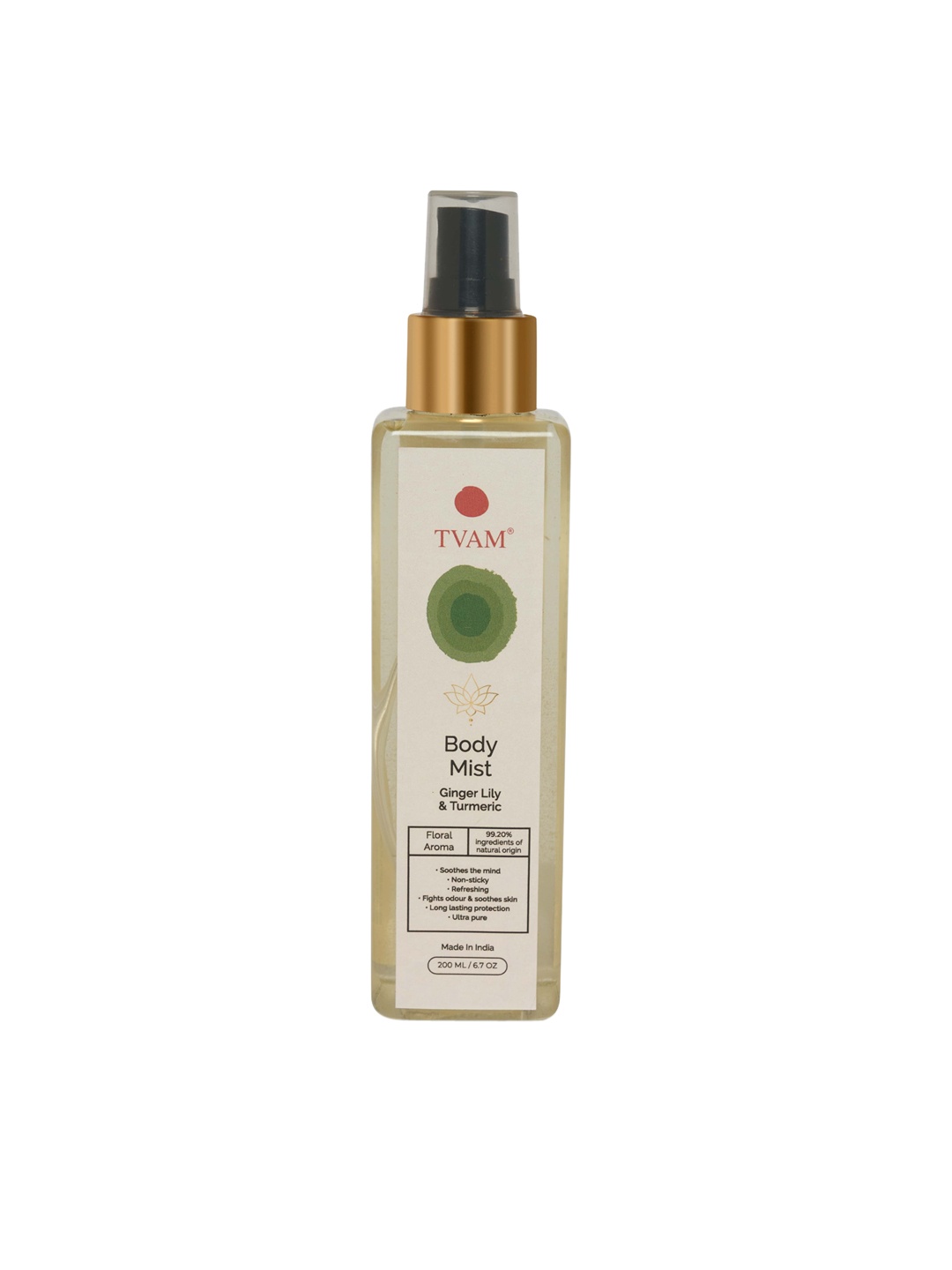 

TVAM Ginger Lily & Turmeric Body Mist, Transparent