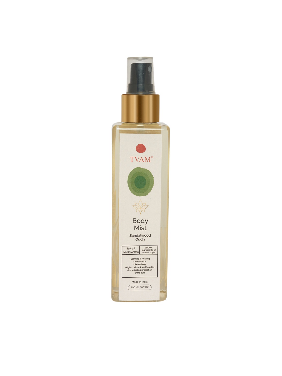 

TVAM Sandalwood Oudh Body Mist, Cream