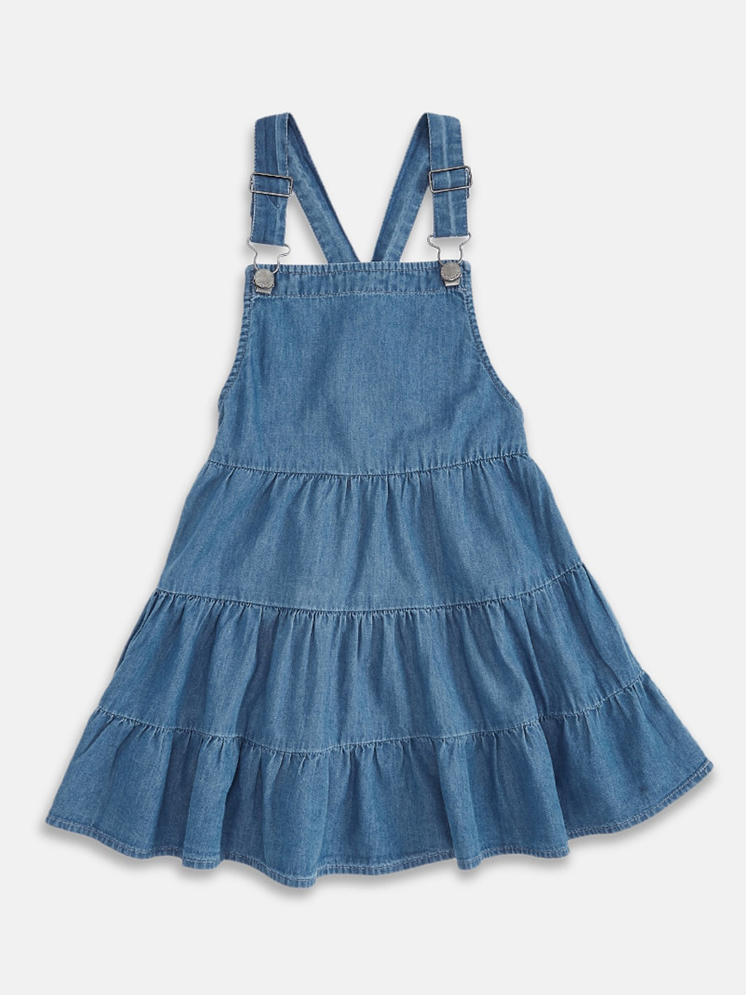 

Pantaloons Junior Blue Denim Pinafore Dress