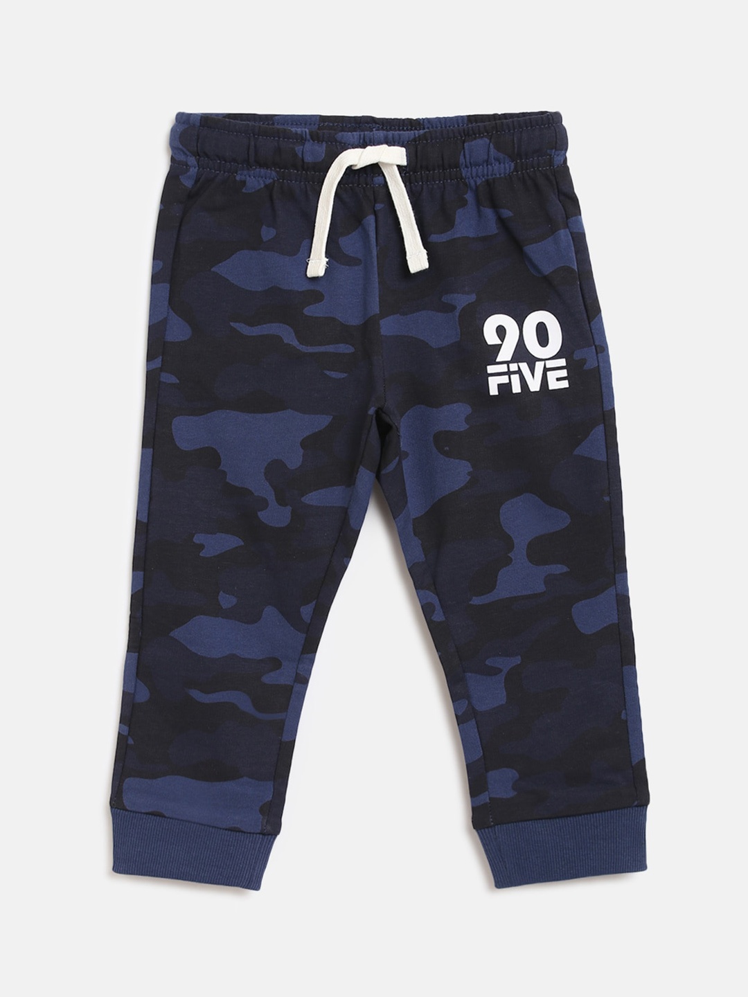 

Chicco Boys Navy Blue Camouflage Printed Cotton Sustainable Joggers