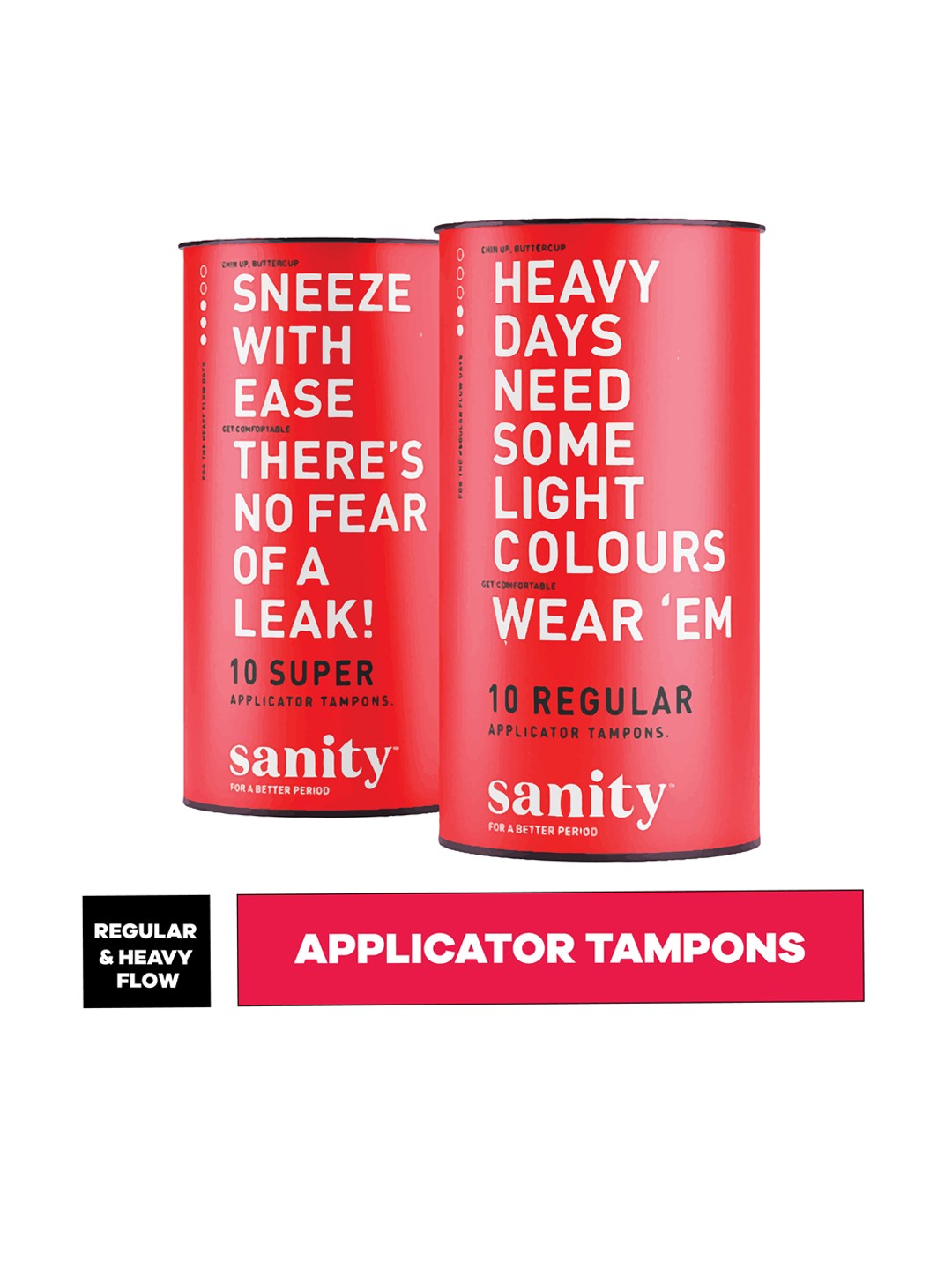 

Sanity 20 R & S Applicator Tampons, White