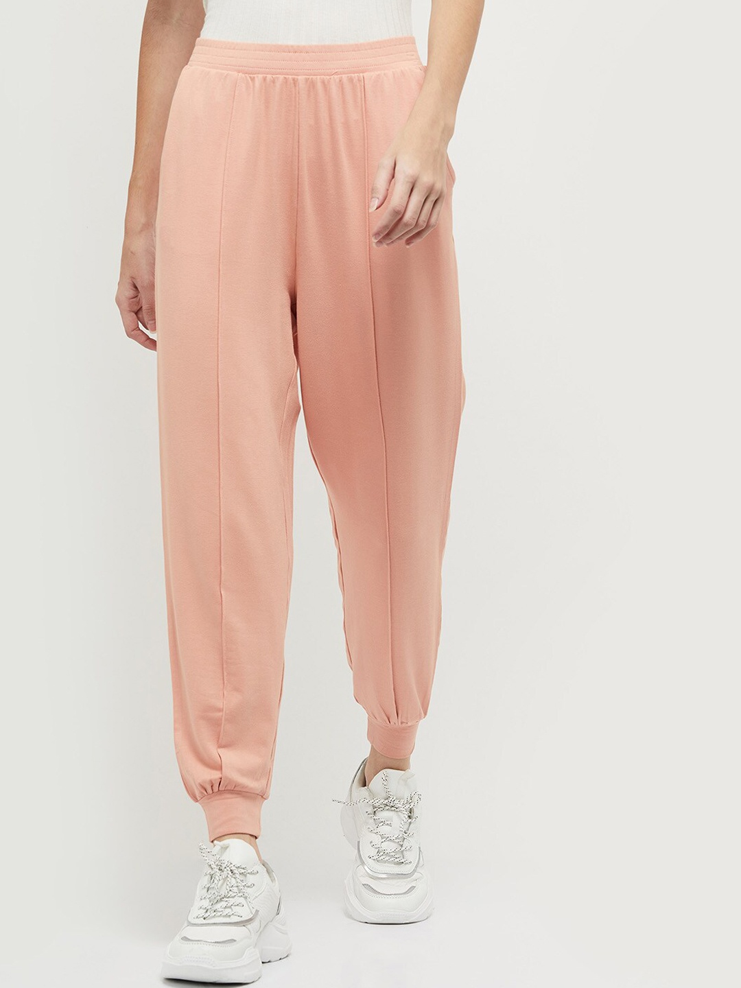 

max Women Pink Solid Joggers