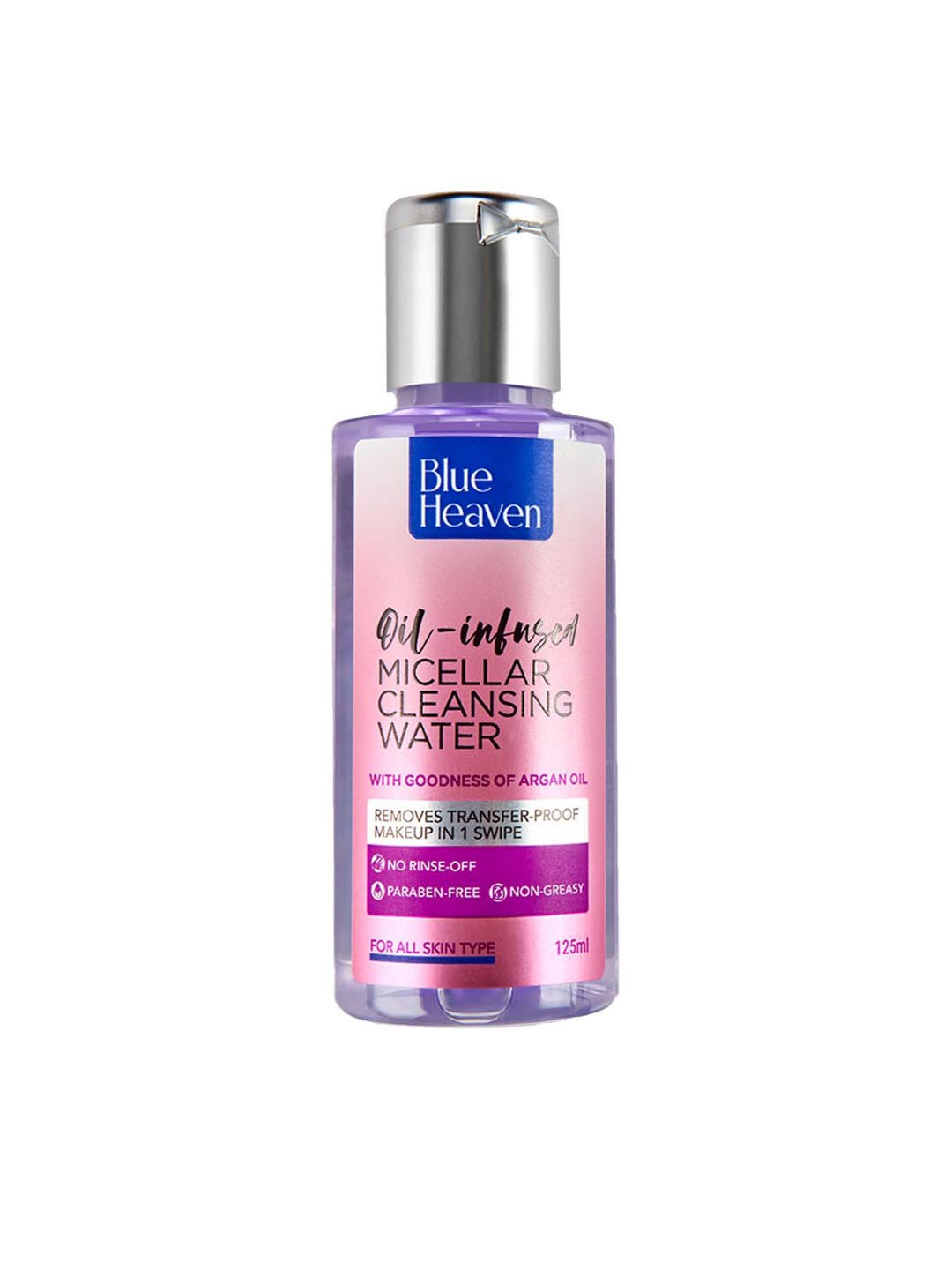 

Blue Heaven Oil Infused Micellar Cleansing Water - 125ml, Transparent