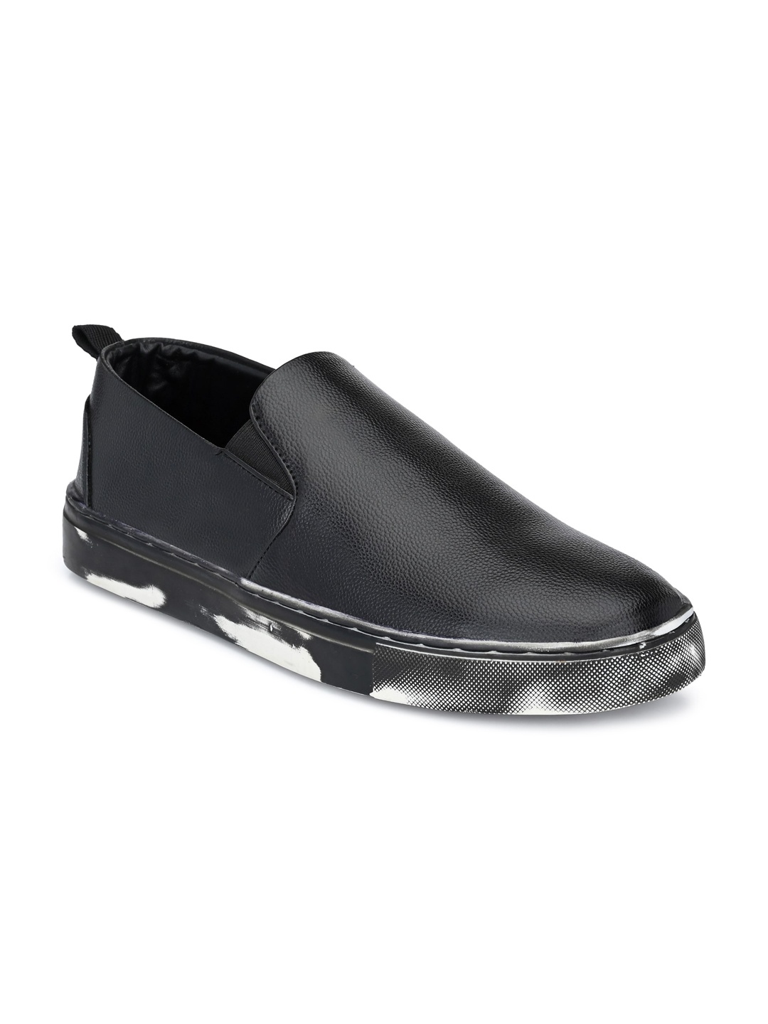 

EXTRIMOS Men Black Slip-On Sneakers