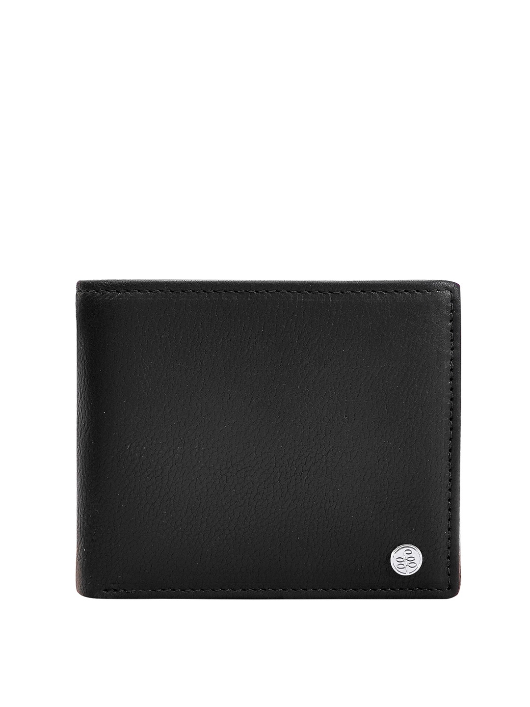 

Eske Men Black Leather Two Fold Wallet