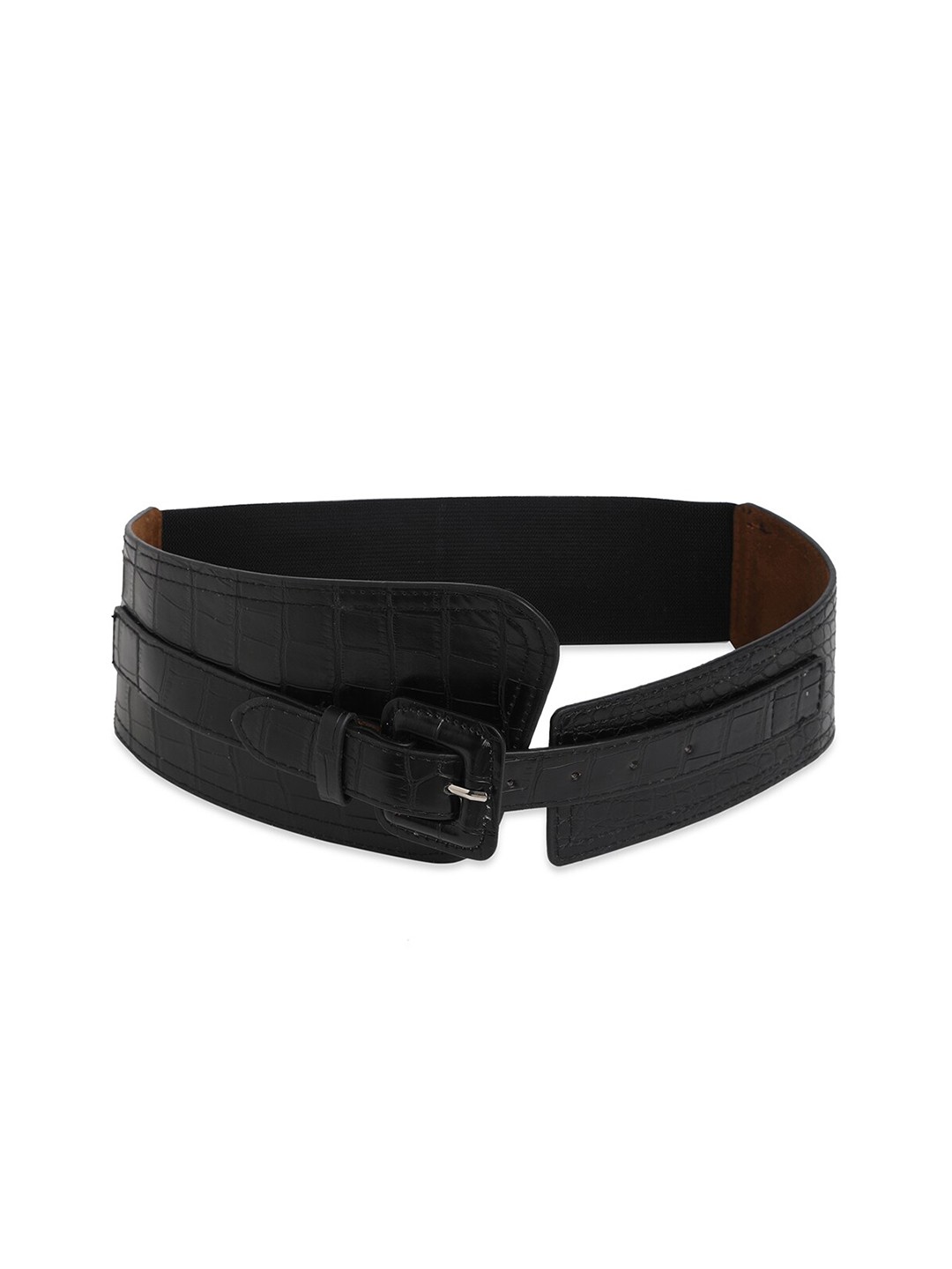 

20Dresses Women Black High Waist Textured Belt
