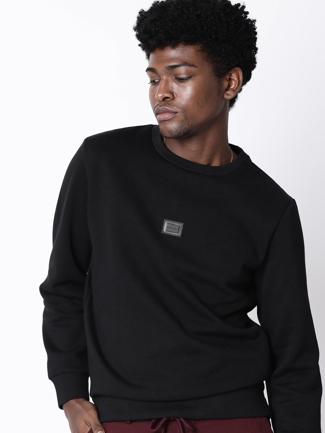 

RARE RABBIT Men Tayla Slim Fit Sweatshirt, Black