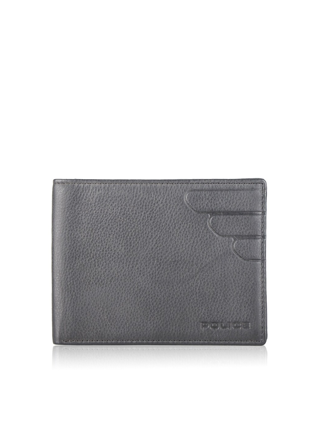 

Police Men Grey Leather Two Fold Wallet
