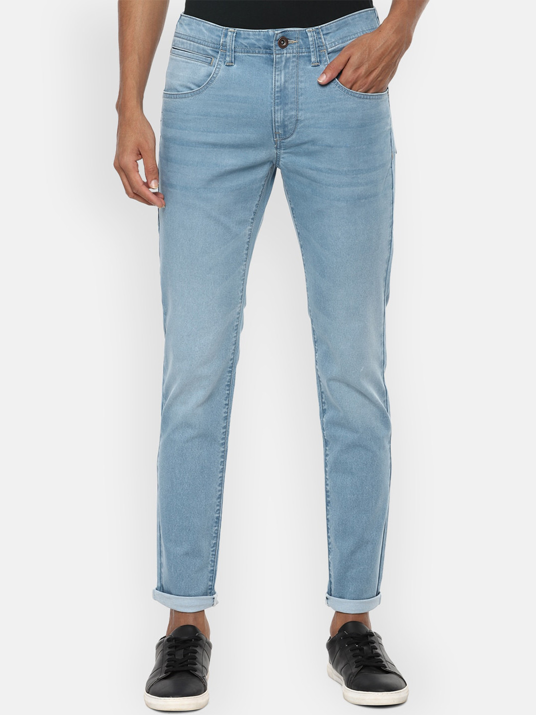 

VAN HEUSEN DENIM LABS Men Blue Skinny Fit Stretchable Jeans