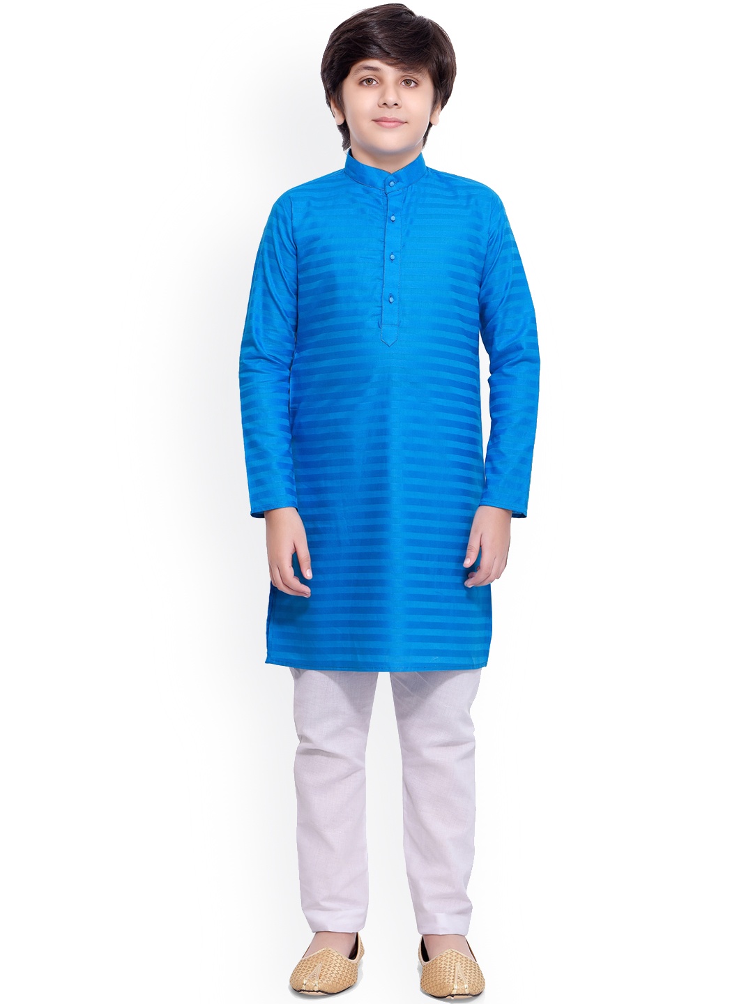 

Jeetethnics Boys Blue Regular Kurta with Pyjamas