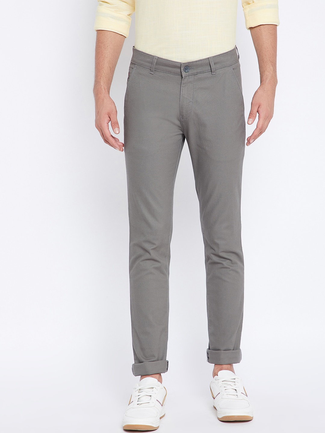 

Crimsoune Club Men Grey Slim Fit Trousers