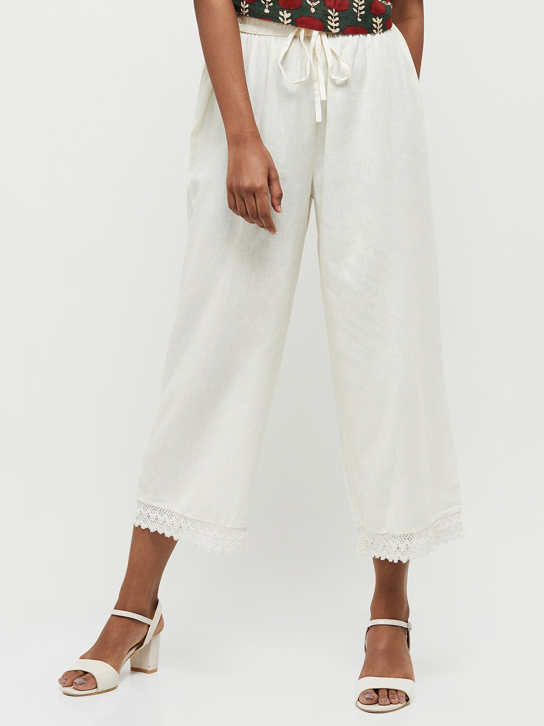 

max Women Off White Palazzos