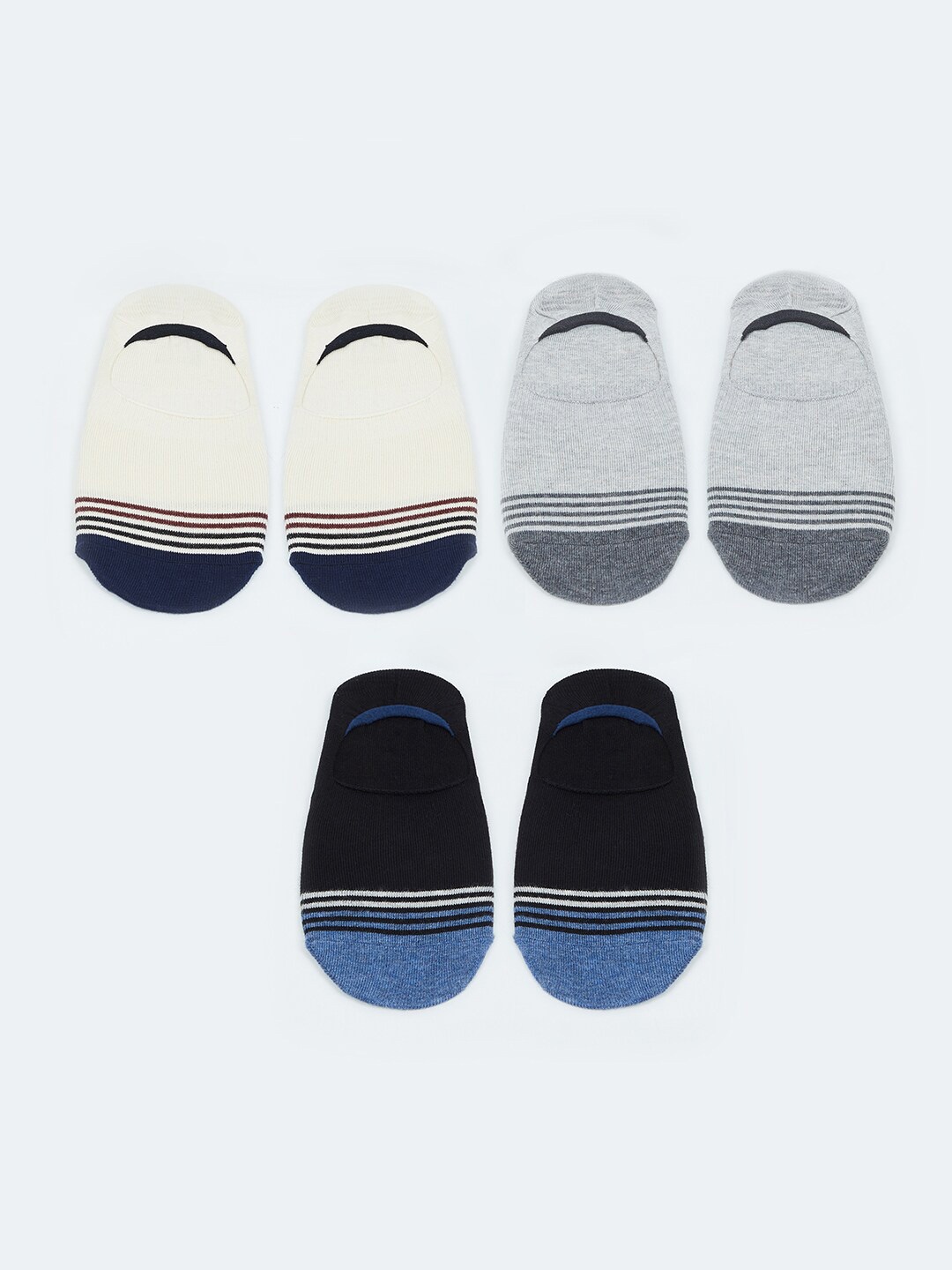 

max Men Multi Pack of 3 Shoe-Liners Socks