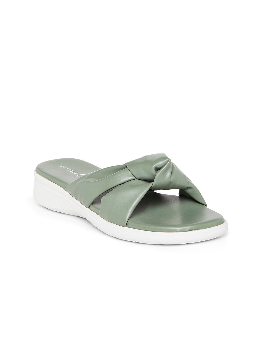 

Forever Glam by Pantaloons Women Green Open Toe Flats