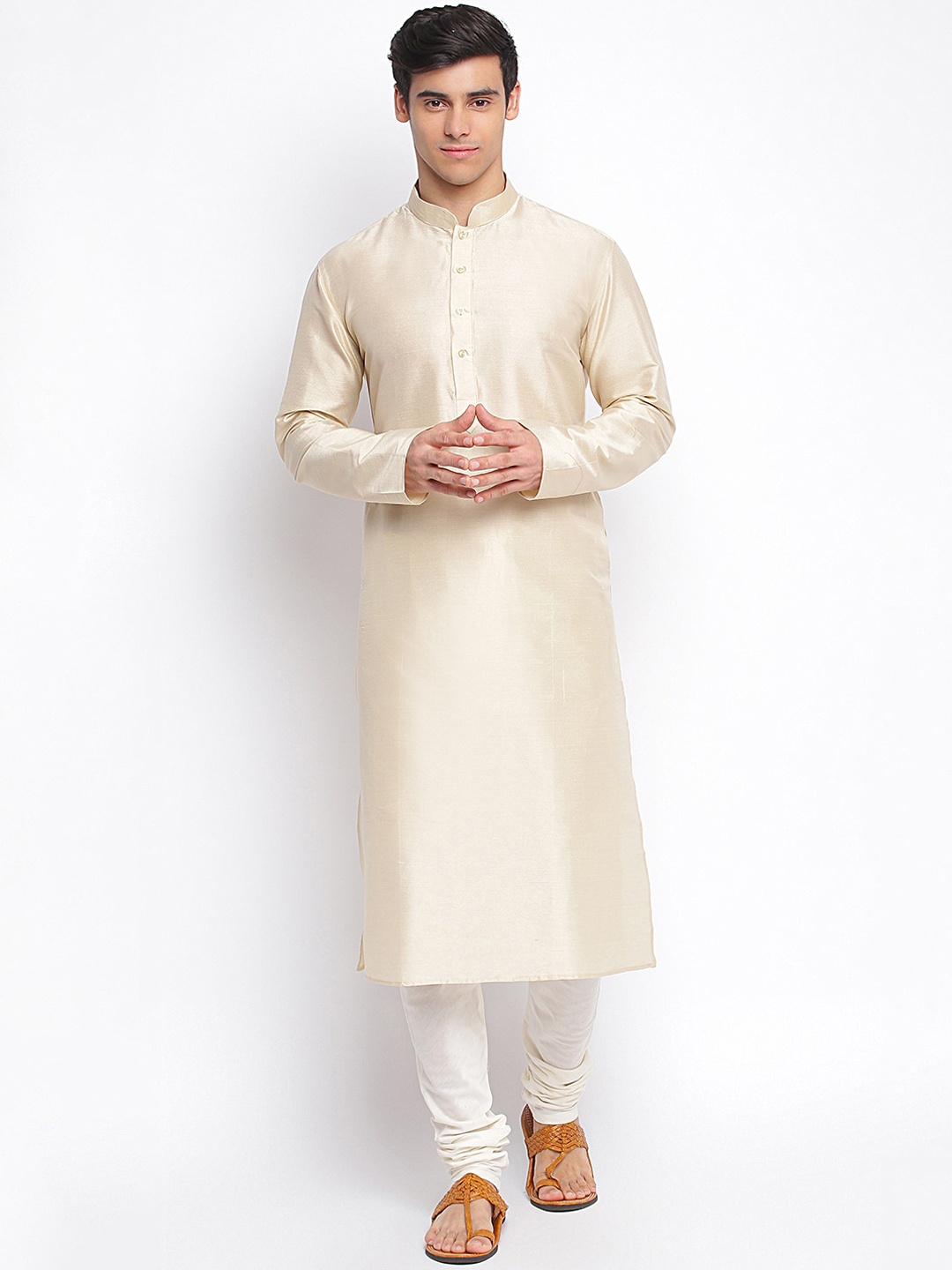 

Sanwara Men Beige Pastels Kurta