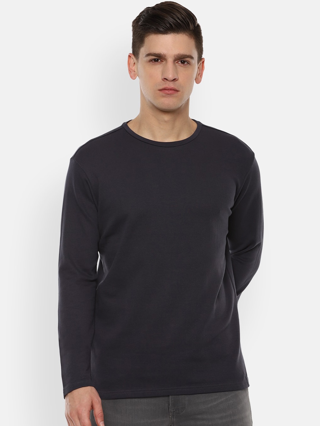 

Louis Philippe Jeans Men Navy Blue Sweatshirt