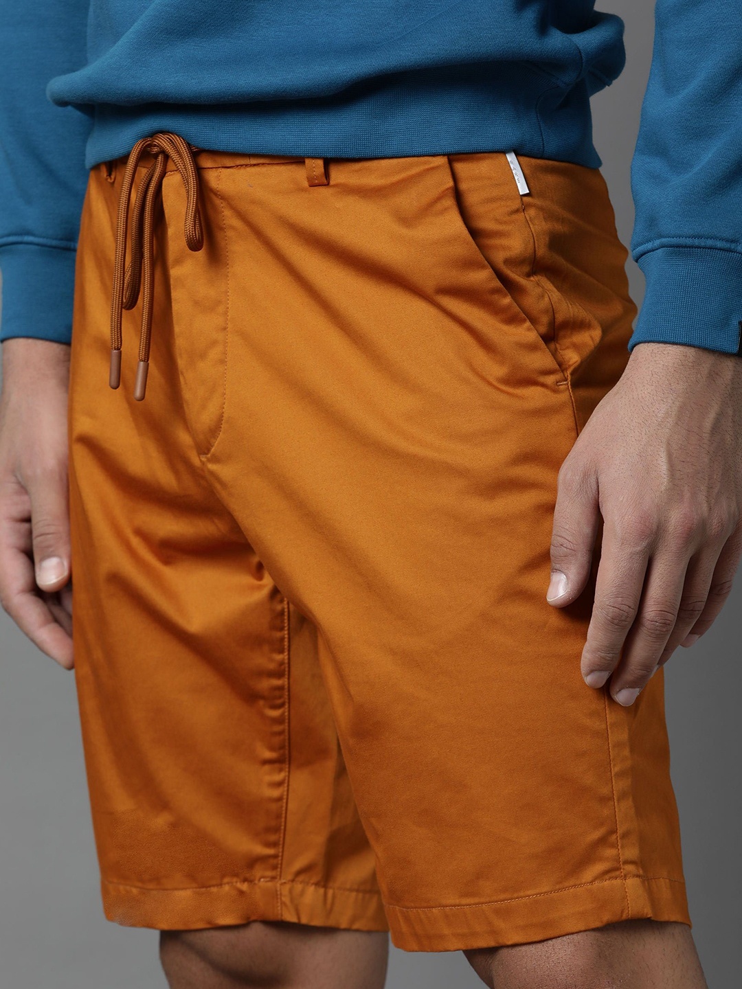 

RARE RABBIT Men Orange Slim Fit Regular Shorts