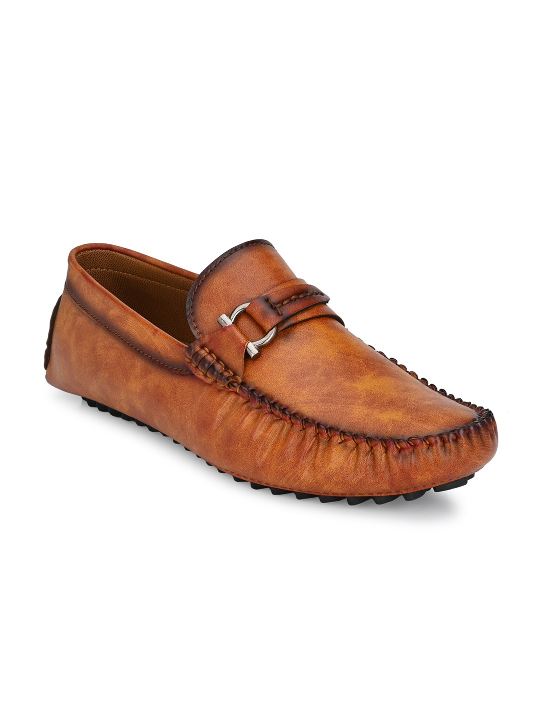 

Prolific Men Tan Brown Textured Formal Loafers