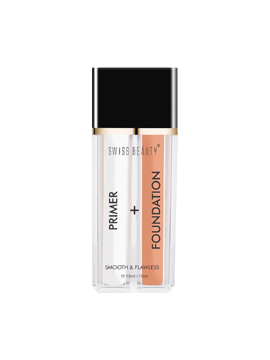 

SWISS BEAUTY Primer + Foundation - Bronze Glow - 15 ml each, Beige