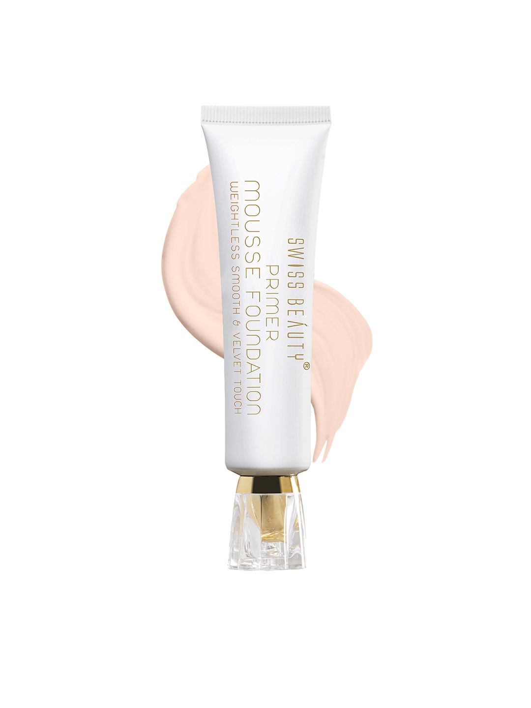

SWISS BEAUTY Primer Mousse Foundation - White Ivory 01, Beige