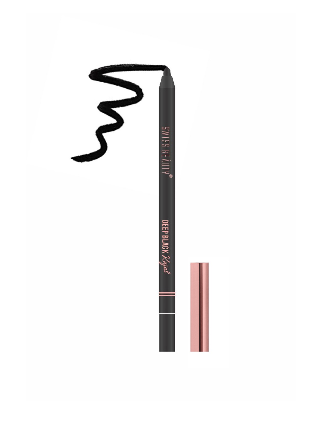

SWISS BEAUTY Deep Black Kajal with Free Sharpener 1.2 gm - Black