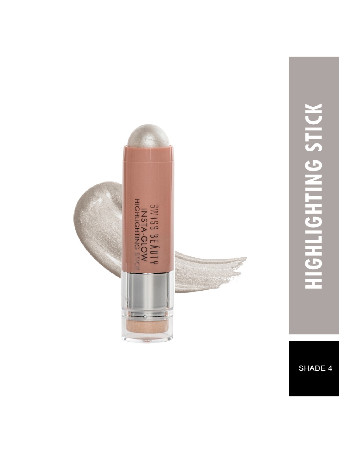 

SWISS BEAUTY Insta Glow Highlighting Stick - 4, Silver