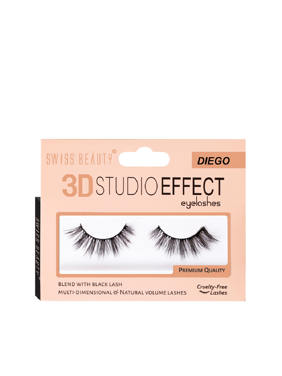 

SWISS BEAUTY 3d Studio Effect Eyelashes - Diego, Black