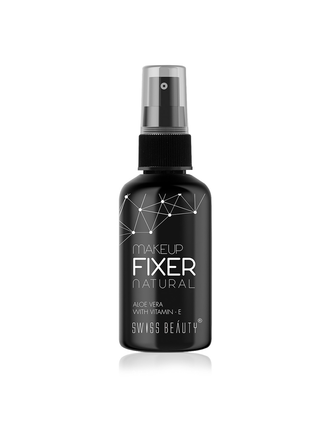 

SWISS BEAUTY Long Lasting Makeup Fixer Natural Spray - Aloe Vera With Vitamin E 50 ml, Transparent
