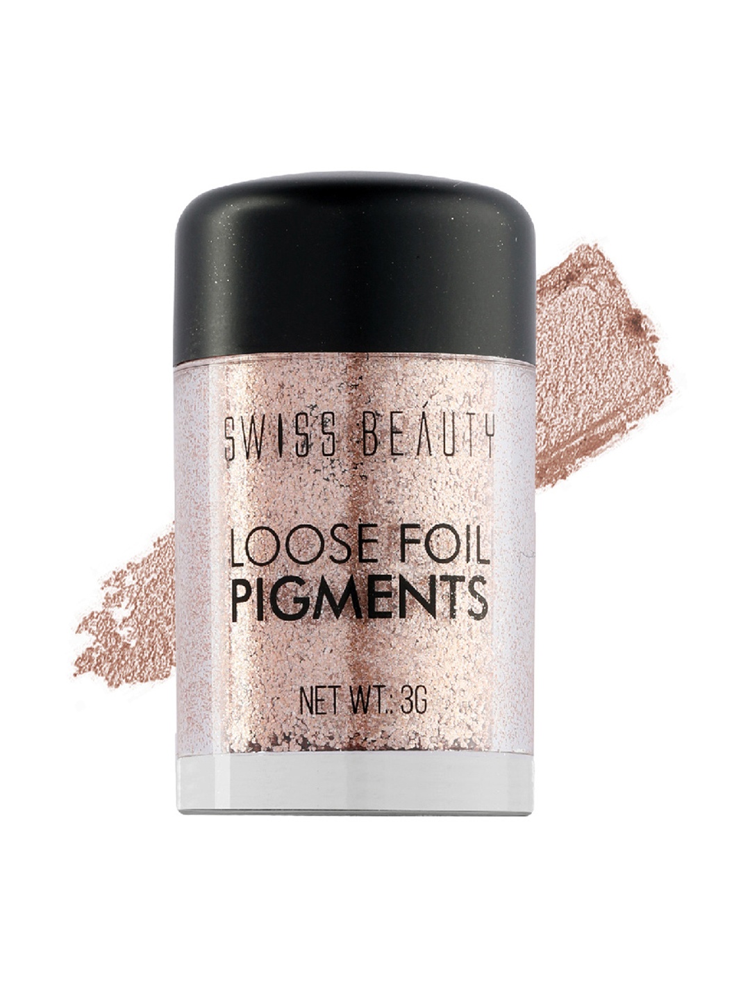 

SWISS BEAUTY Loose Foil Pigments Eyeshadow 3 gm - Shade 7, Rose gold