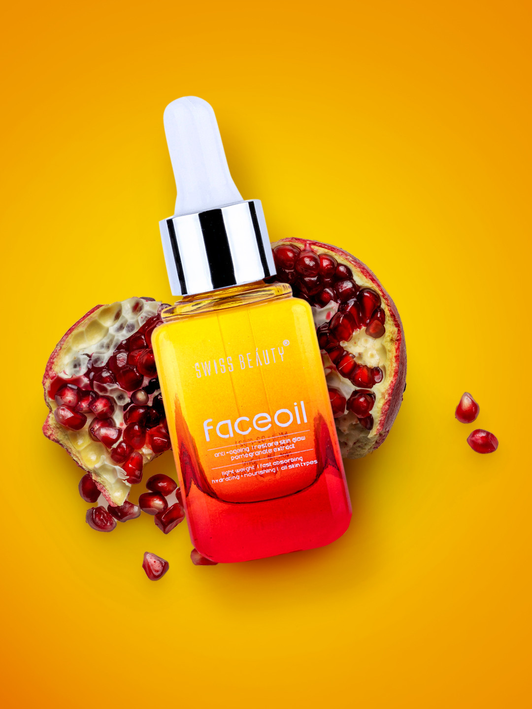 

SWISS BEAUTY Anti-Ageing Pomegranate Extract Face Oil 30 ml, Red