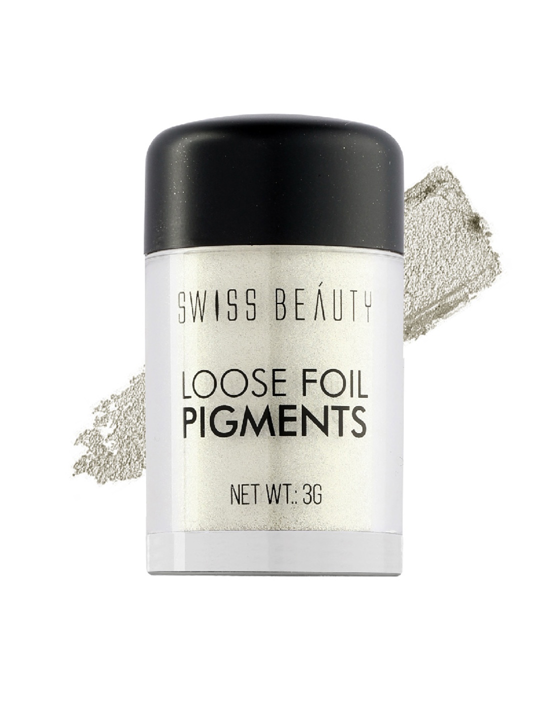 

SWISS BEAUTY Loose Foil Pigments Eyeshadow - Shade-11, 3g, Grey