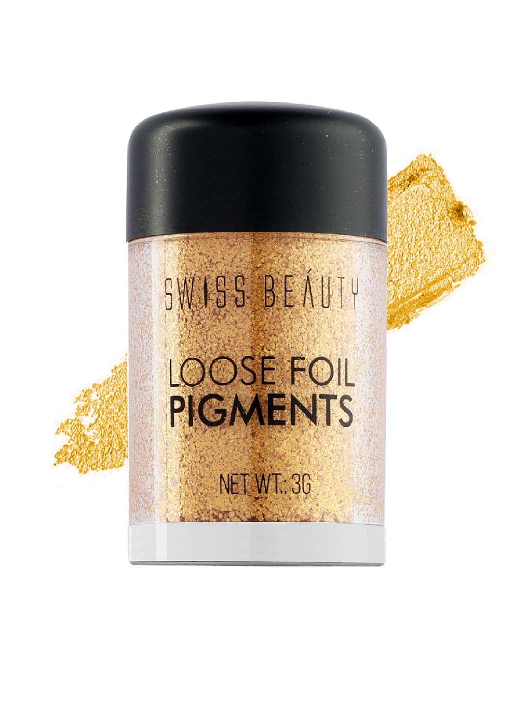 

SWISS BEAUTY Loose Foil Pigments Eyeshadow -8, 3g, Gold