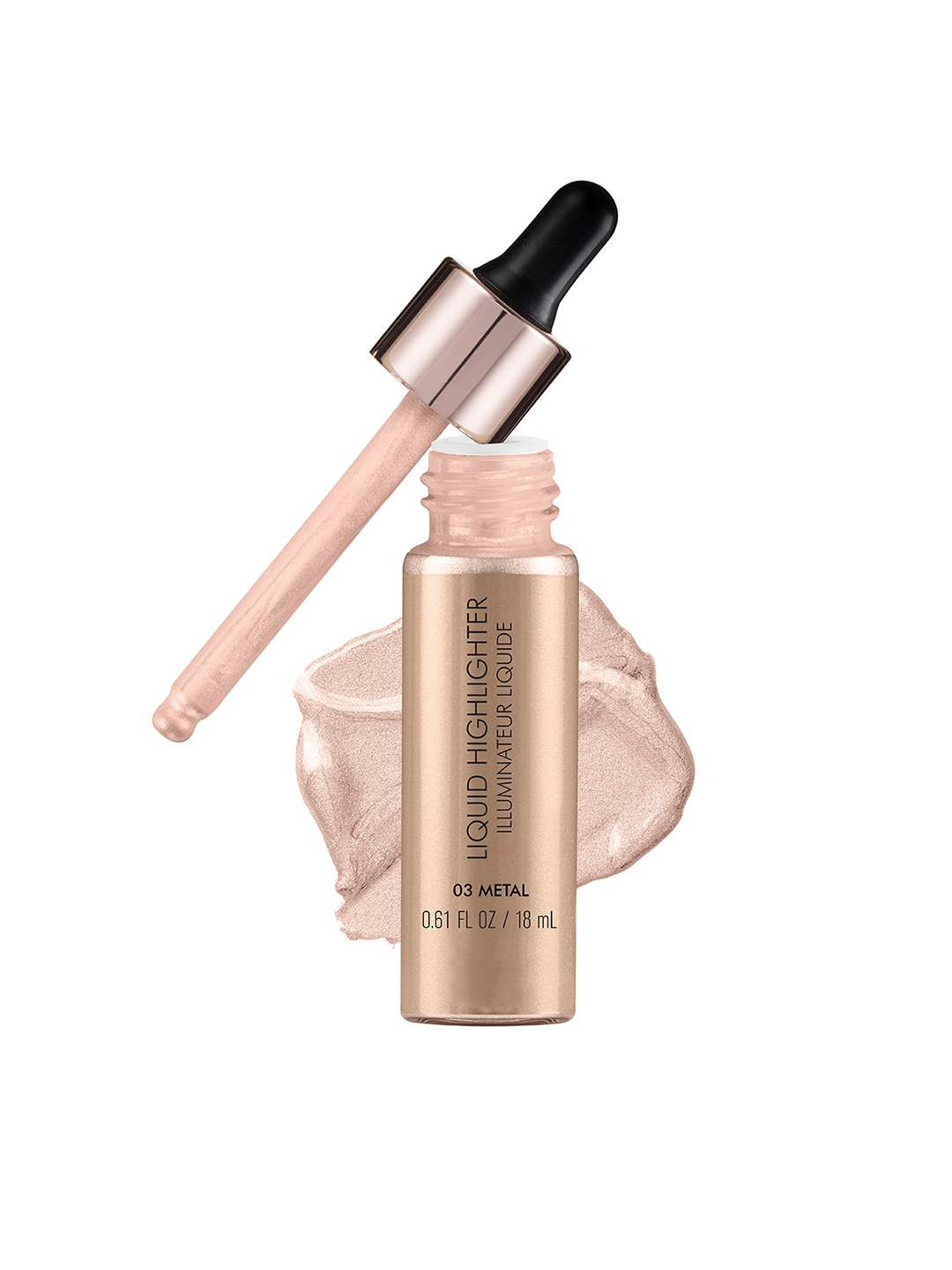 

SWISS BEAUTY Drop & Glow Liquid Highlighter Illuminater - Metal 03, Rose gold