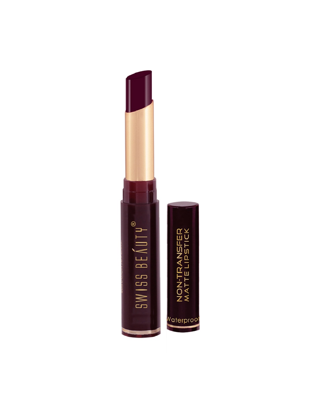 

SWISS BEAUTY Non-Transfer Matte Lipstick- Plum House 6, Purple