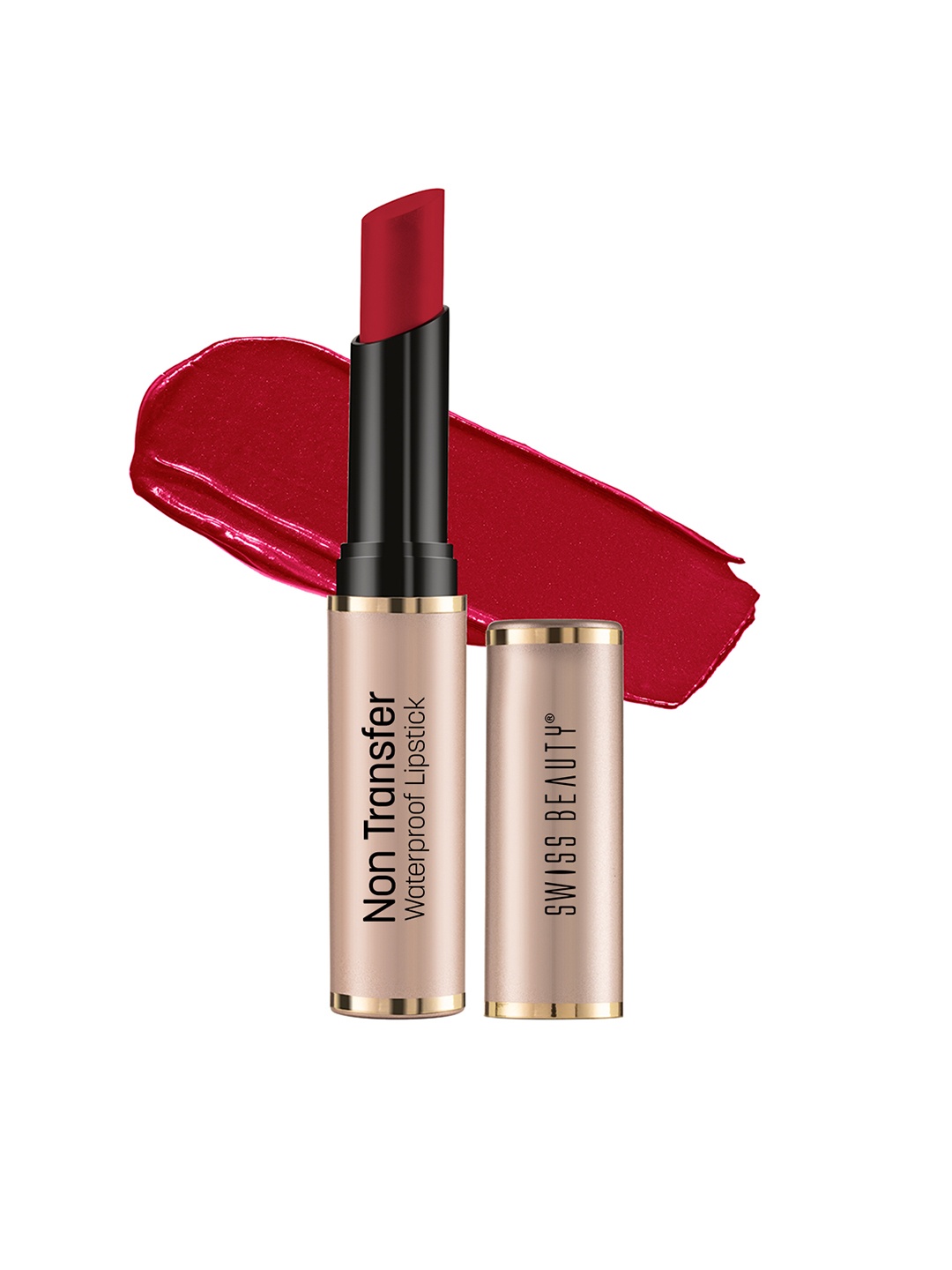 

SWISS BEAUTY Non-Transfer Waterproof Lipstick - Blood Red 408, Maroon