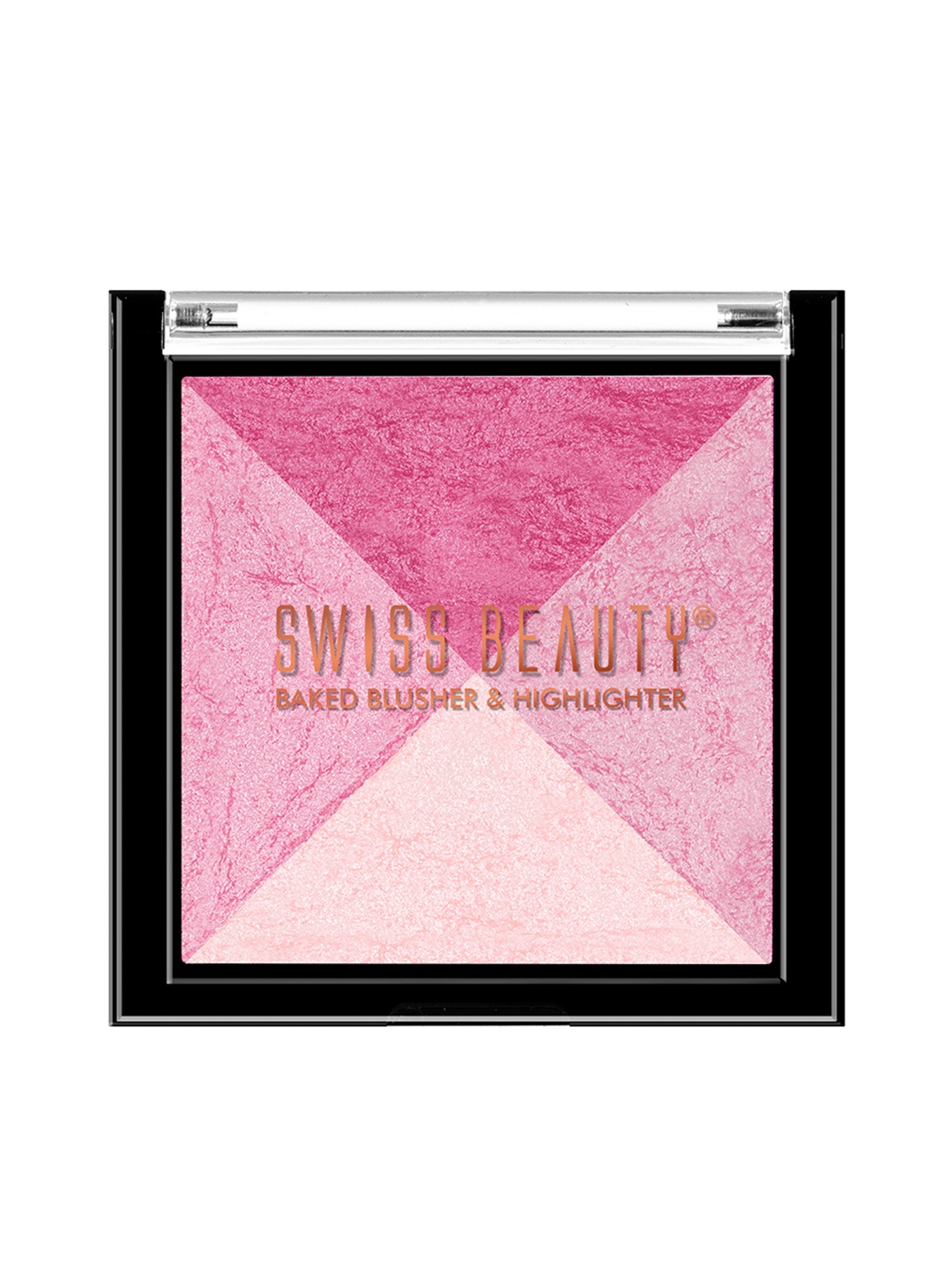 

SWISS BEAUTY Baked Blusher & Highlighter - Shade-3, Pink