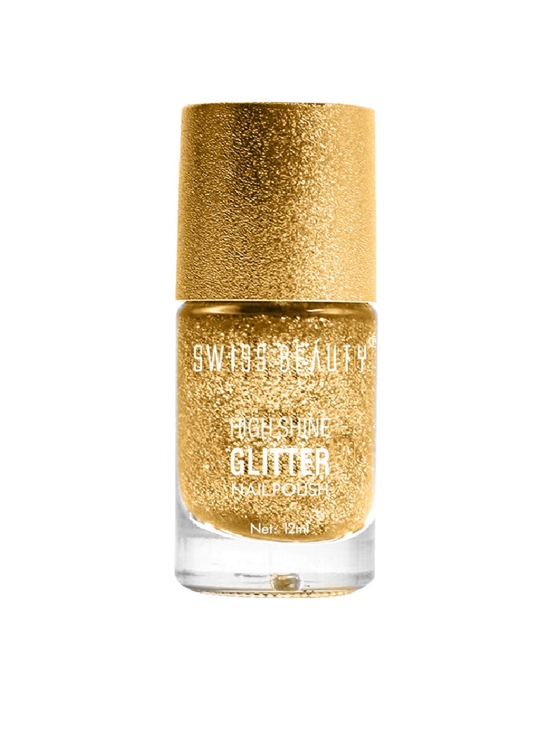 

SWISS BEAUTY High Shine Glitter Nail Polish-07, Gold