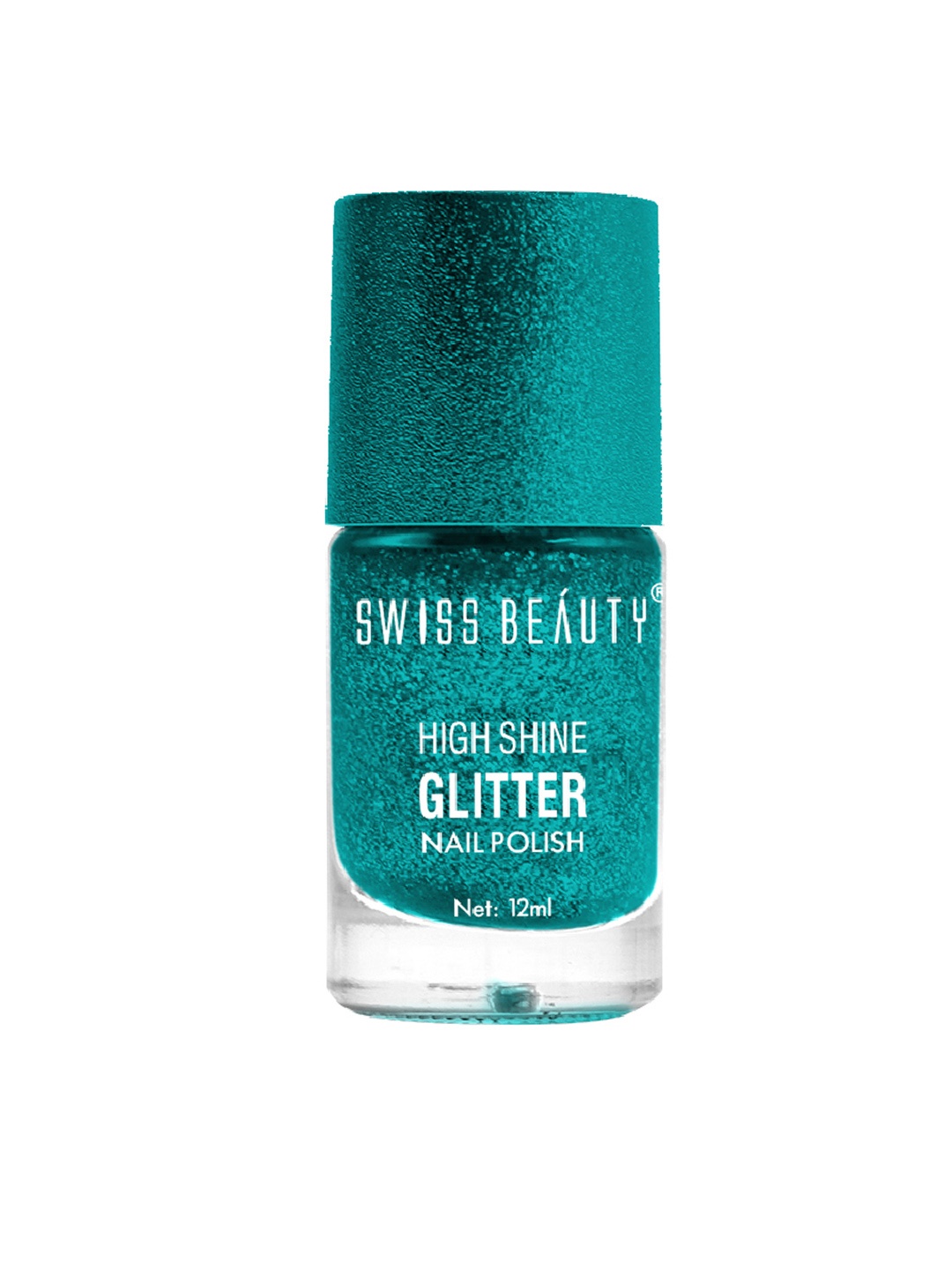 

SWISS BEAUTY High Shine Glitter Nail Polish - N09, Green