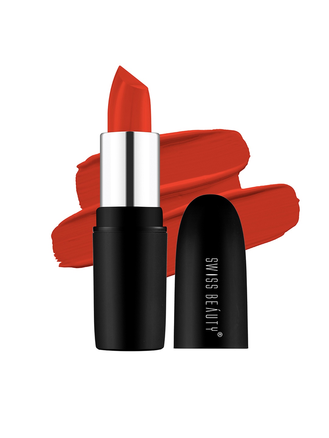 

SWISS BEAUTY Pure Matte Lipstick - 208 Orange Red