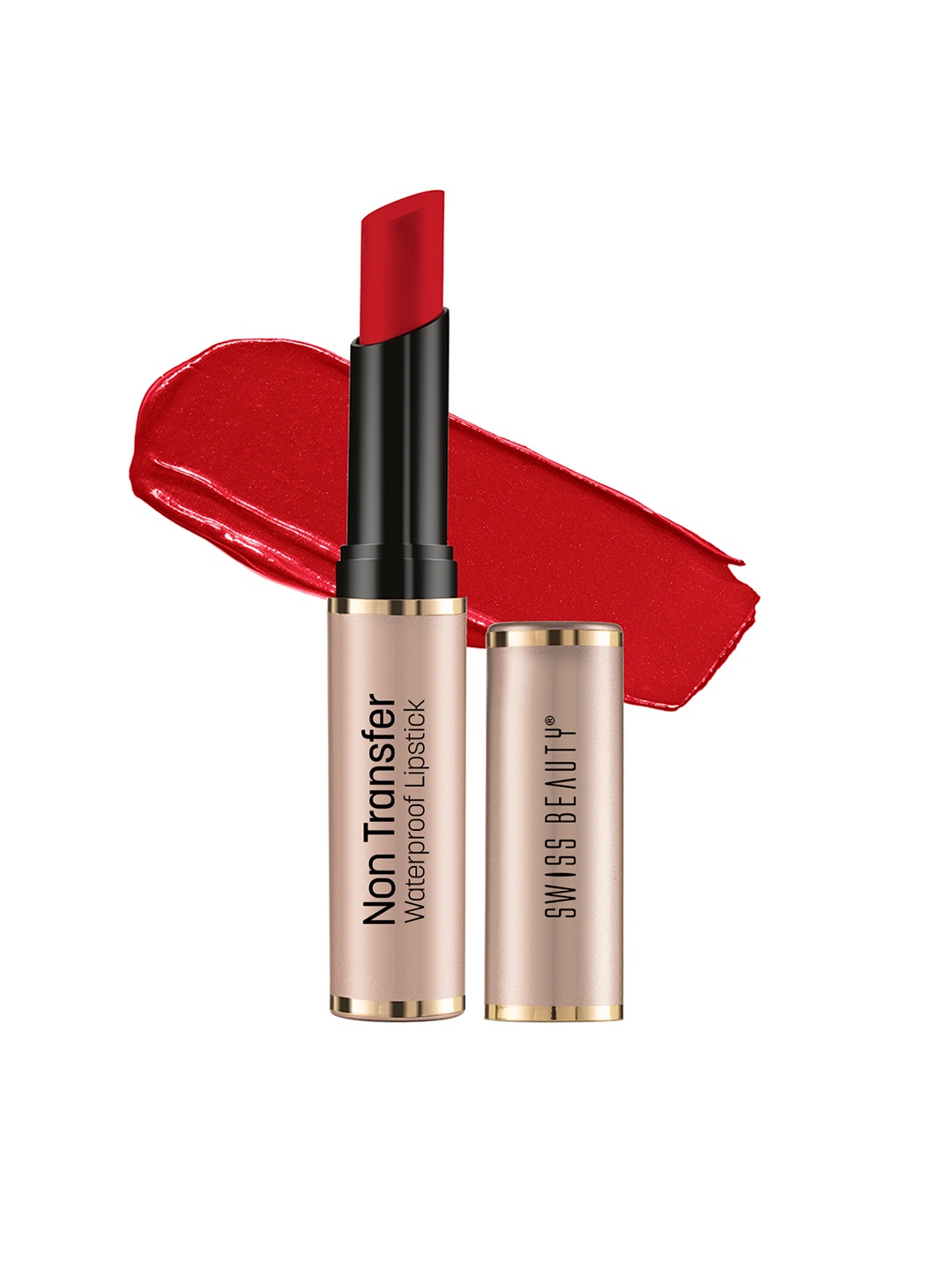 

SWISS BEAUTY Non Transfer Water Proof Lipstick- Hot Red 406