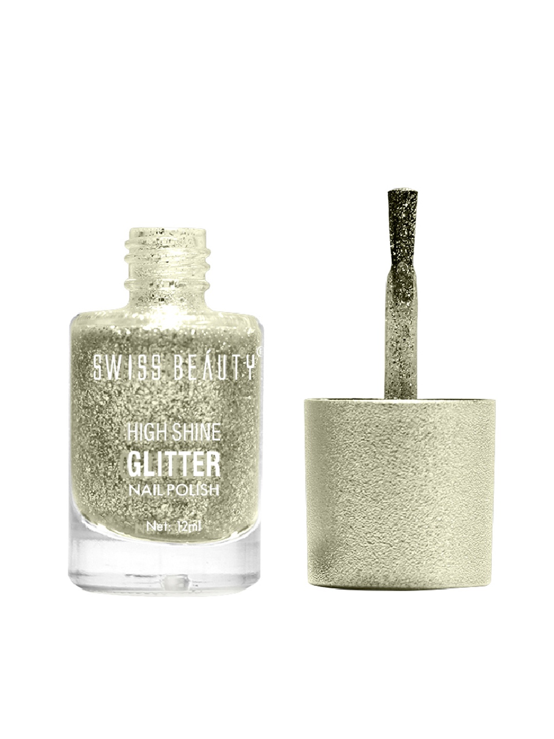 

SWISS BEAUTY High Shine Glitter Nail Polish - 06, Gold