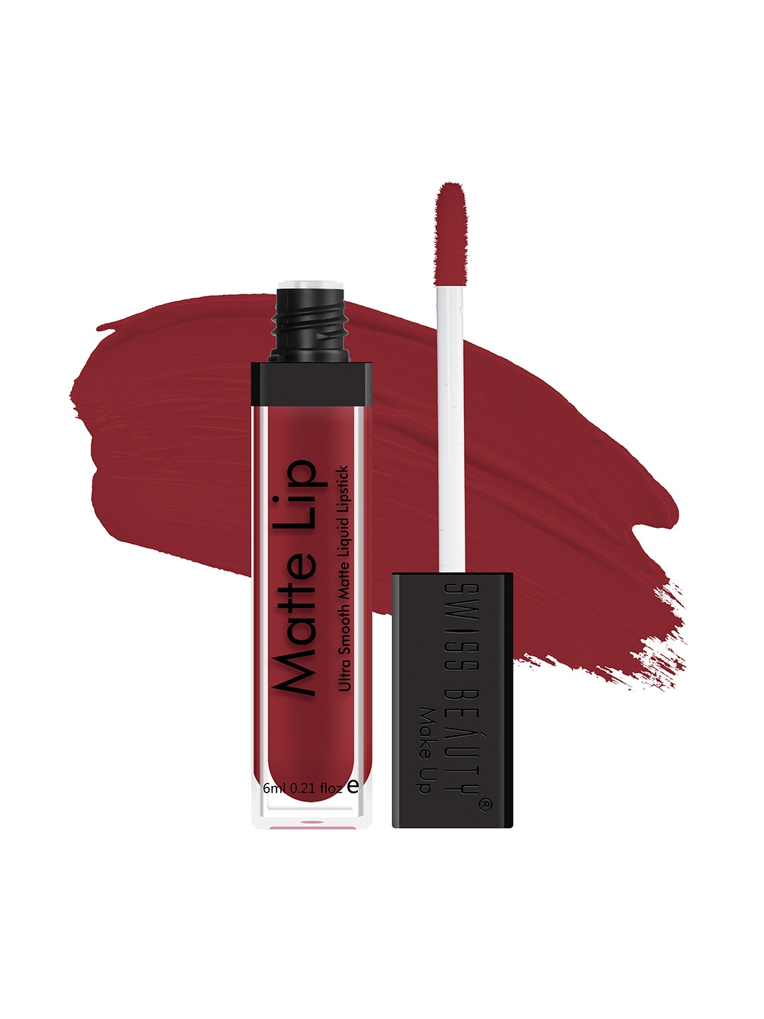

SWISS BEAUTY Matte Lip Ultra Smooth Matte Liquid Lipstick- Deep Red 15