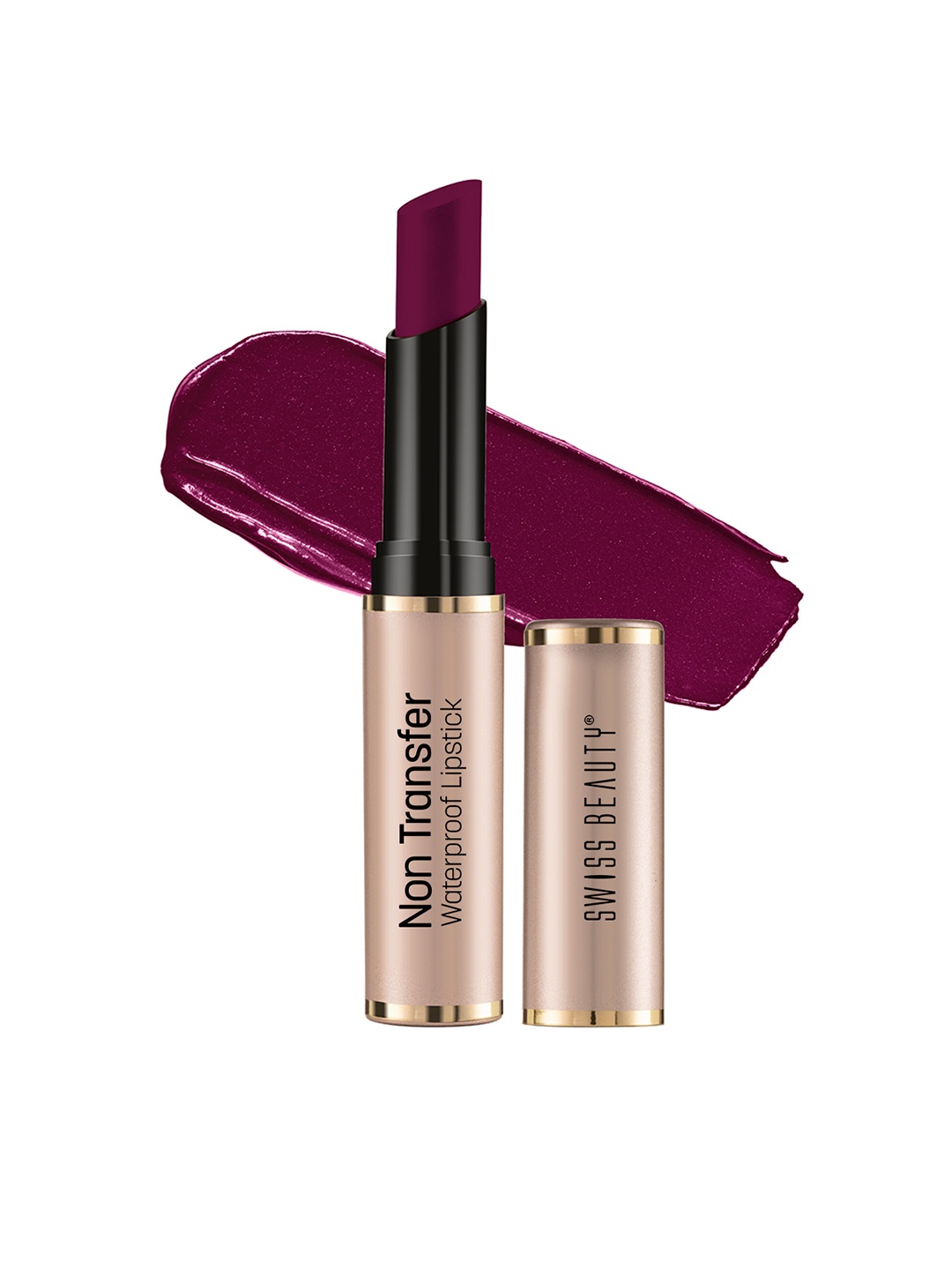 

SWISS BEAUTY Non Transfer Water Proof Lipstick- Burgundy 422