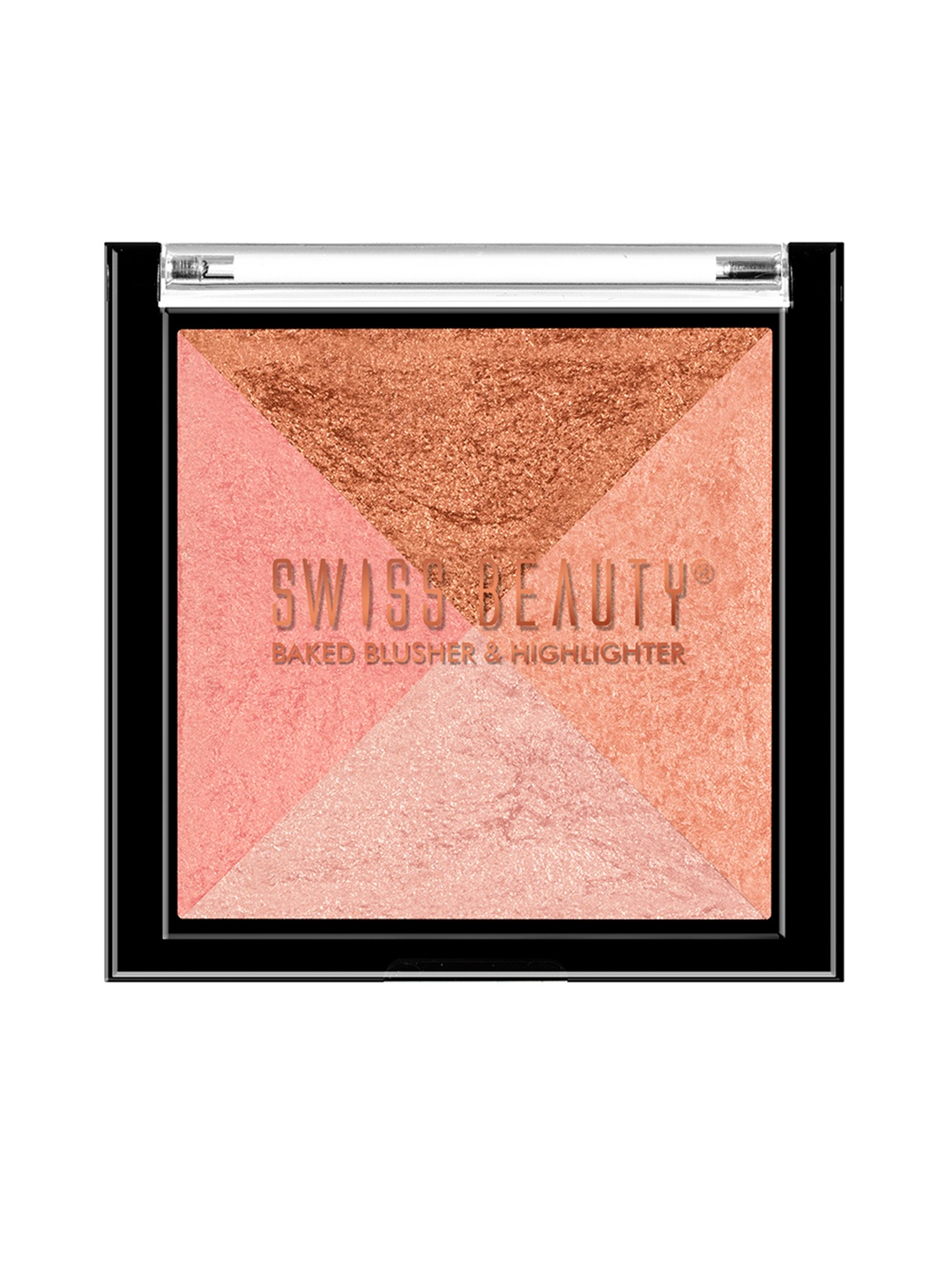 

SWISS BEAUTY Baked Blusher & Highlighter - 01, Pink