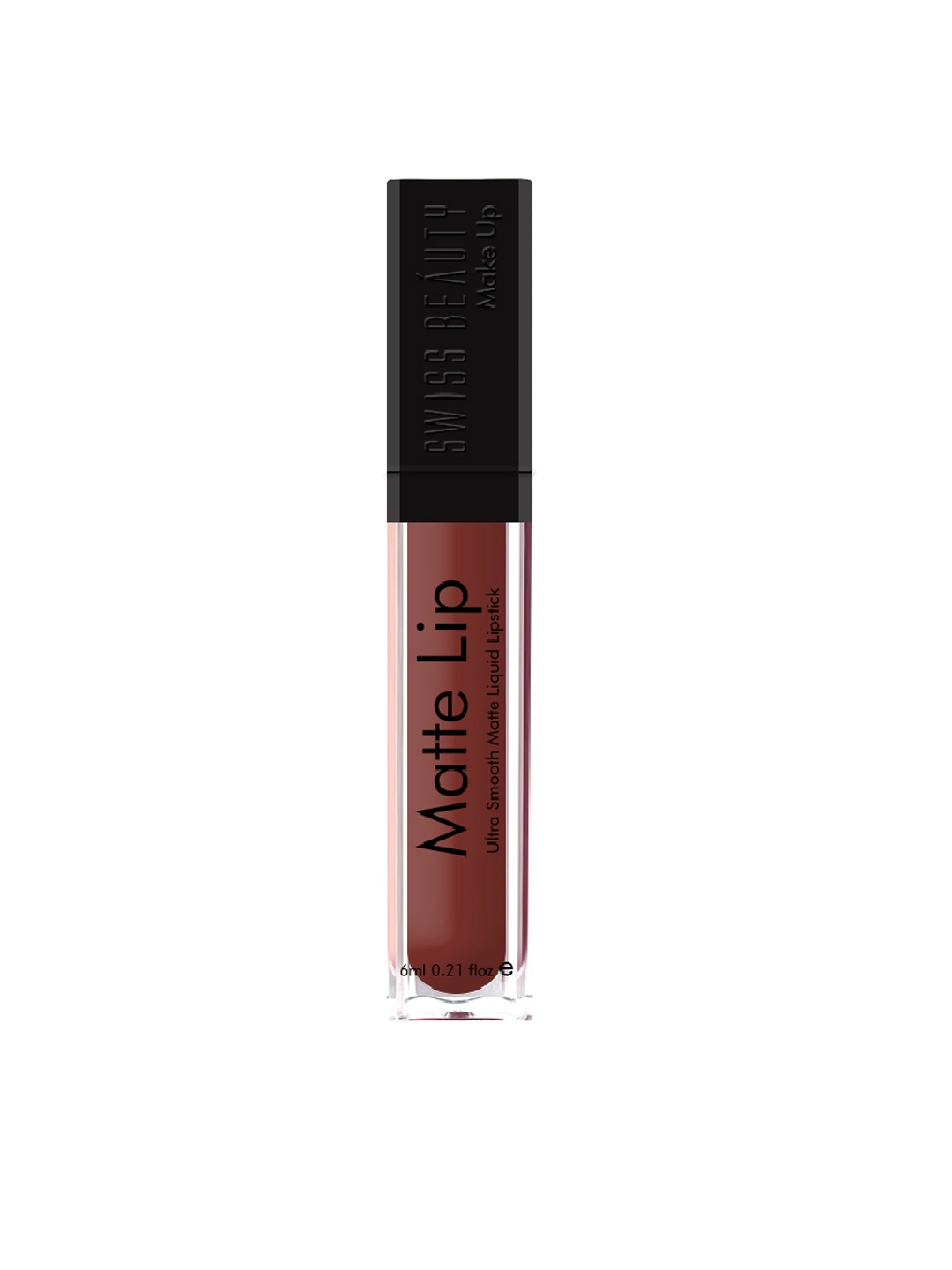 

SWISS BEAUTY Ultra Smooth Matte Liquid Lipstick 6ml - Coffee 11, Coffee brown