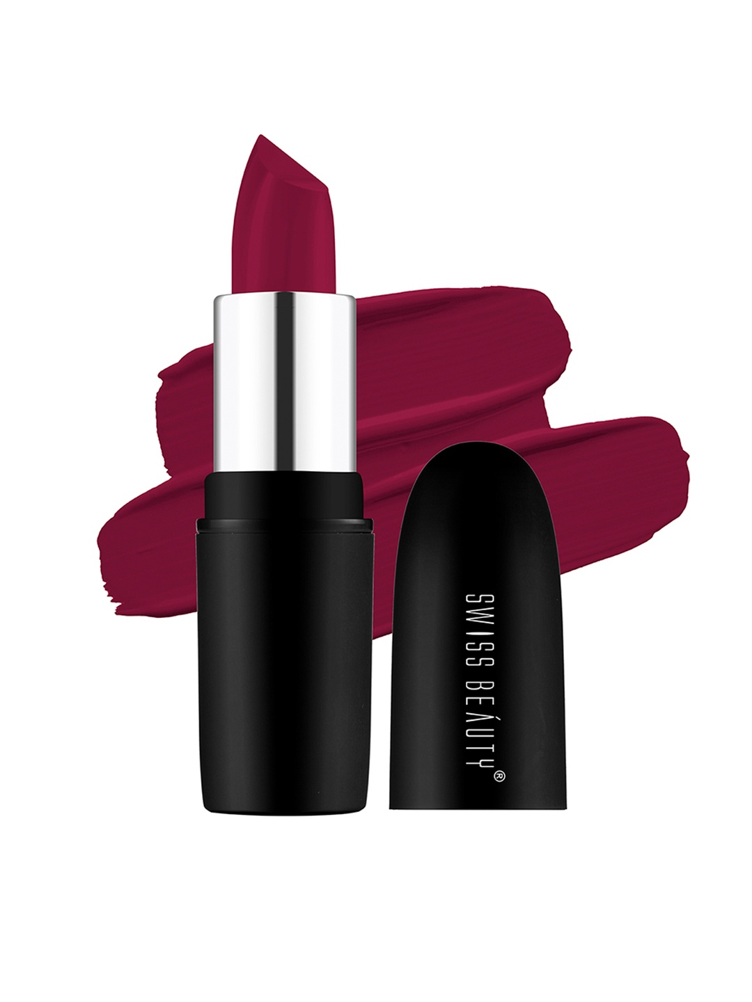 

SWISS BEAUTY Pure Matte Lipstick - Raspberry 207, Maroon